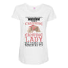 camping lady Maternity Scoop Neck T-shirt