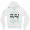 girl already taken by psychotic computer engineer Zipper Hoodie