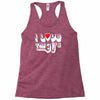 i love the 90's  musik dj fun Racerback Tank