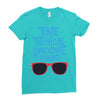 time to go tropical awesome paradise Ladies Fitted T-Shirt