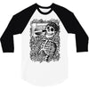 boombox skull 3/4 Sleeve Shirt