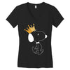 Crown Snoopy Women's V-Neck T-Shirt
