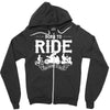 born to ride funny Zipper Hoodie