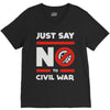 say no to civil war V-Neck Tee