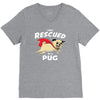 rescued by pug1 V-Neck Tee
