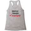 Too Busy Playing Fortnite Racerback Tank