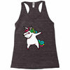 DABBİNG LEPRECHAUN UNİCORN Racerback Tank