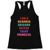 i am a mermaid unicorn kitten fairy princess Racerback Tank