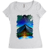 Under The Stars Women's Triblend Scoop T-shirt