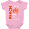 wear peach for  my [you can write any name] Baby Bodysuit