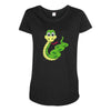 snake anime Maternity Scoop Neck T-shirt
