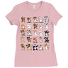 dabbing animals Ladies Fitted T-Shirt
