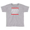 new  god first bro  t shirt religious humor lord tee Toddler T-shirt