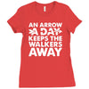 an arrow a day zombie dary Ladies Fitted T-Shirt