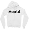 Ootd Outfit Of The Day Zipper Hoodie