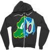 vector scratch Zipper Hoodie