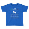 leo christmas ugly sweater Toddler T-shirt