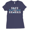 Save The Sharks Ladies Fitted T-Shirt