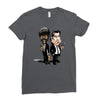 pulp fiction caricature ideal birthday gift present Ladies Fitted T-Shirt