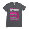 quens are born in september Ladies Fitted T-Shirt