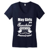 May Girls Are Sunshine Mixed With A Little Hurricane Women's V-Neck T-Shirt