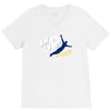 swan dive V-Neck Tee