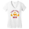 This Girl Loves Her Akita Women's V-Neck T-Shirt
