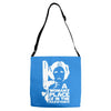 a woman's place is in the resistance Adjustable Strap Totes