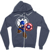 mega capt Zipper Hoodie