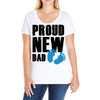 proud new boy Ladies Curvy T-Shirt