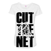 cut the net Maternity Scoop Neck T-shirt
