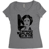 a woman's place is in the resistance Women's Triblend Scoop T-shirt