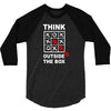 think outside the box 3/4 Sleeve Shirt