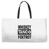whiskey tango foxtrot Weekender Totes