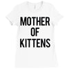 mother of kittens Ladies Fitted T-Shirt