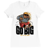 go big Ladies Fitted T-Shirt