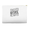 educated, natural, melanated Accessory Pouches