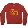 awesome since november 1970 Crewneck Sweatshirt