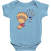 hot bear balloon Baby Bodysuit