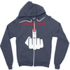 jungle red Zipper Hoodie