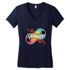 infinity soccer Women's V-Neck T-Shirt