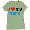 i love my nerd Ladies Fitted T-Shirt
