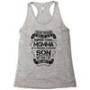 Super Cool Momma Of A Freaking Awesome Son Racerback Tank