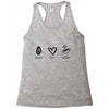 peace love coffee Racerback Tank