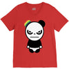 angry panda rainbow V-Neck Tee