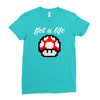 get a life Ladies Fitted T-Shirt