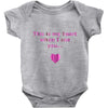 this is my heart when i see you Baby Onesie