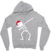skeleton dabbing christmas Zipper Hoodie