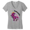 mamasaurus Women's V-Neck T-Shirt