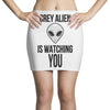 grey alien Mini Skirts